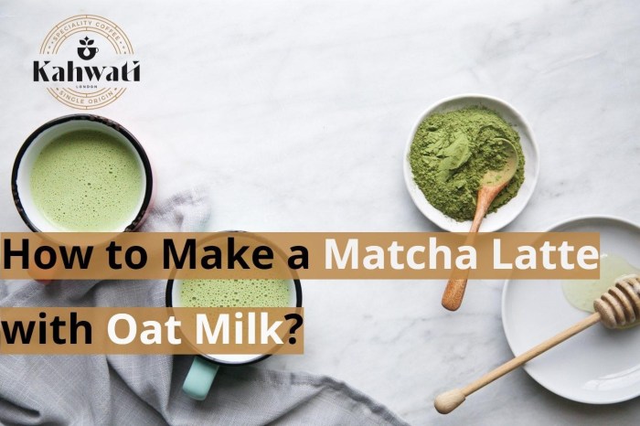 Matcha Latte Oatmilk Homemade