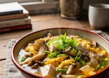Resep Sup Jamur Tiram dengan Tahu dan Telur yang Lezat dan Mudah dibuat