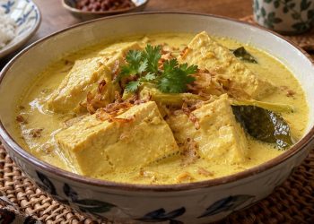Resep Opor Tahu Kuah Kental yang Gurih dan Lembut Tanpa Pecah