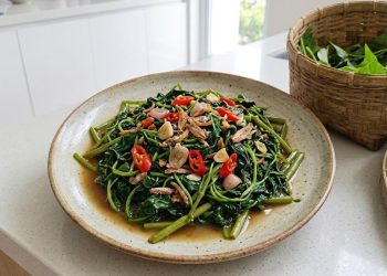 Resep Tumis Daun Ubi Sederhana dengan Bawang dan Cabai untuk Nasi Hangat